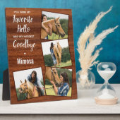 馬素朴記念写真4 フォトプラーク (側面)