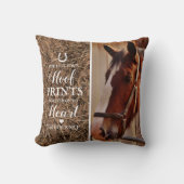 馬素朴記念写真 クッション (正面)