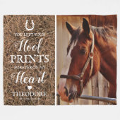 馬素朴記念碑 – ペットの損失 フリースブランケット (正面(横))