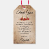 馬素朴赤金ゴールドキンセアニェラありがとう ギフトタグ (裏面)