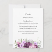 馬素朴靴と花紫 招待状 (正面)