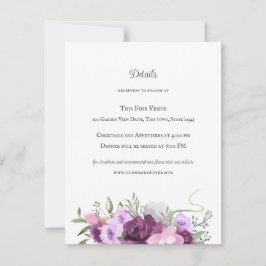 馬素朴靴と花紫 招待状