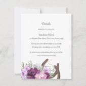 馬素朴靴と花紫 招待状 (正面)