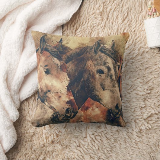 馬素朴 クッション (ブランケット)