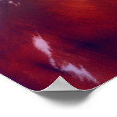 馬絵を描の夕日のポスター ポスター (角)