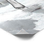 馬絵を描の神秘的な混濁した風景 ポスター (角)