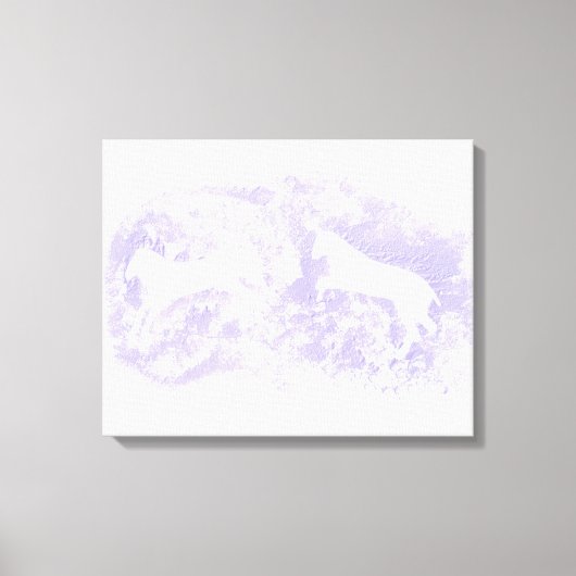 馬絵を描を飛ばす キャンバスプリント (正面)