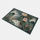 馬絵を描フローラ ドアマット (アングル)