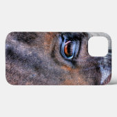 馬絵を描好きウマ科の向けHorse's Eye写真 Case-Mate iPhoneケース (裏面 (横))