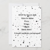 馬絵を描誕生日カードバイアミリンビハレ 招待状 (裏面)