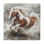 馬絵を描走の水 タイル (正面)