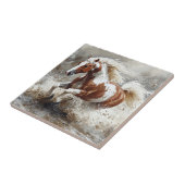 馬絵を描走の水 タイル (側面)