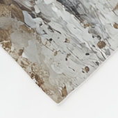 馬絵を描走の水 フリースブランケット (角)