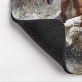 馬絵を描走の水 マウスパッド (コーナー)