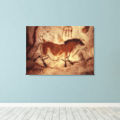 馬絵画のロックズ、紀元前17000年 キャンバスプリント (インサイチュ (ウッドフロア))