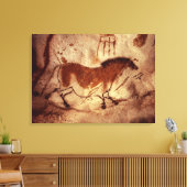 馬絵画のロックズ、紀元前17000年 キャンバスプリント (インサイチュ (リビング))