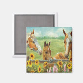 馬絵画磁石 マグネット (正面/裏面)