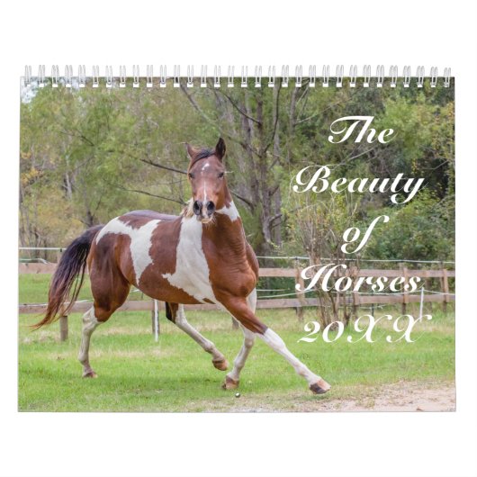 馬美しい カレンダー (カバー)