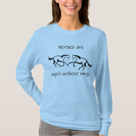 "馬翼なしにです天使"は Tシャツ