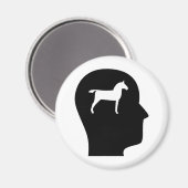 馬考えに関する マグネット (正面/裏面)