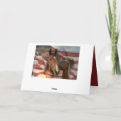 馬舎素朴米国国旗 サンキューカード (裏面)