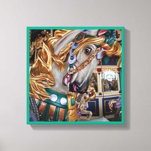 馬色彩の鮮やか5 キャンバスプリント (正面)