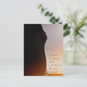 馬芸とインスパイア引用文 ポストカード (スタンド正面)