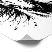 馬芸男性へ女キッズホースポートレートクエスト ポスター (角)