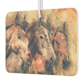 馬芸術的水色の絵画装飾 カーエアーフレッシュナー (左)