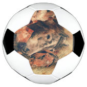 馬芸術的水色の絵画装飾 サッカーボール (回転)