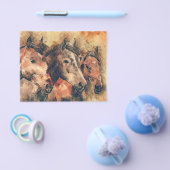 馬芸術的水色の絵画装飾 チラシ (シングル)