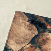 馬芸術的水色の絵画装飾 ビーチタオル (インサイチュ)