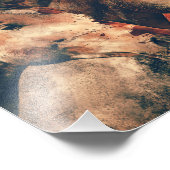 馬芸術的水色の絵画装飾 フォトプリント            (角)