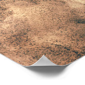 馬芸術的水色の絵画装飾 ポスター (角)