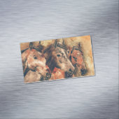 馬芸術的水色の絵画装飾 マグネット名刺 (インサイチュ)