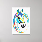 馬芸術的顔 キャンバスプリント (正面)