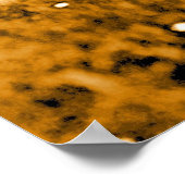 馬茶色の黄色のアポップ・アートのートスクエアポスター ポスター (角)