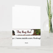 馬荷車を引くチーム、メリークリスマス、新年おめでとう シーズンカード (裏面)