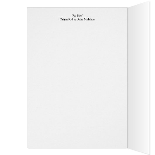 馬荷車を引くファインアートすべての行事グリーティングカード (内側 (左))