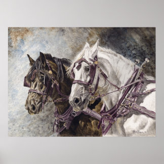 馬荷車を引く団 ポスター