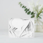 馬荷車を引く抽象芸術 ポストカード (スタンド正面)