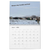 馬荷車を引く暦 カレンダー (3月 2026)