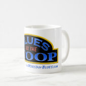 馬蝿の幼虫が付いているSTOOPのコーヒー・マグの青は署名します コーヒーマグカップ (正面右)