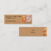 馬蝿の幼虫のマーケティング、歯科ショウは…直ります スキニー名刺 (正面/裏面)