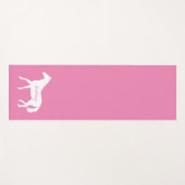 馬術おもしろいトレーニングフィットネスピンクネームホース ヨガマット (正面(横))