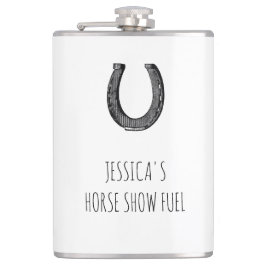 馬術おもしろいヴィンテージ馬蹄馬ショー フラスク