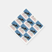 馬術かわいらし馬ジャンパー・クリスマス スタンダードカクテルナプキン (角)