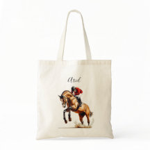 馬術でジャンプする馬と乗り手