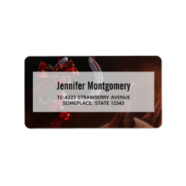 馬術のぶら下がった聖降誕祭 ラベル