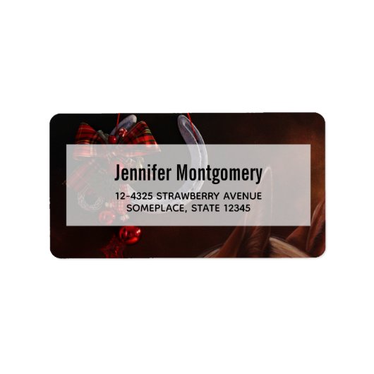 馬術のぶら下がった聖降誕祭 ラベル (正面)